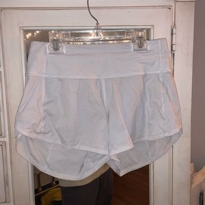 Lulu lemon shorts basic white shorts so comfy